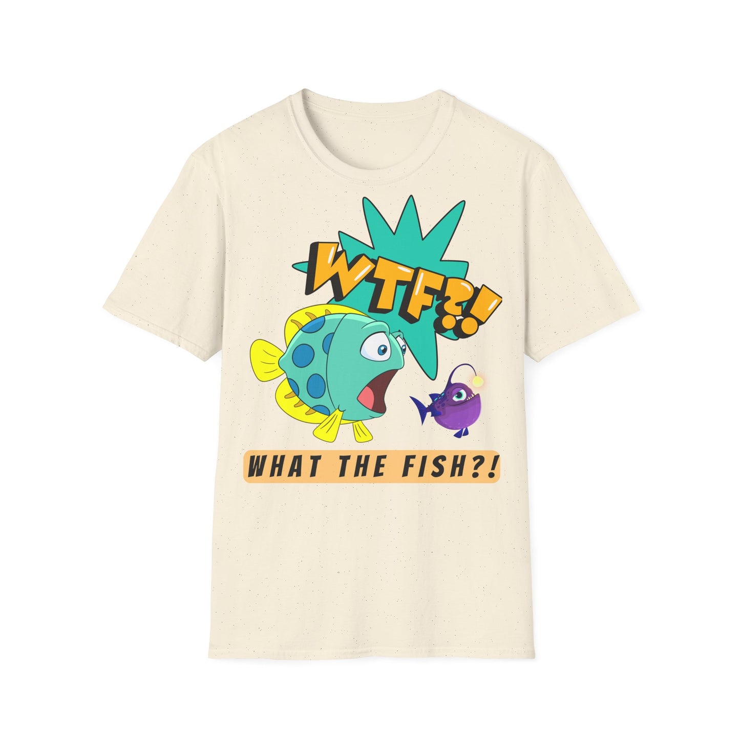 WTF?! What the Fish?! Unisex Softstyle T-Shirt - Fun Graphic Tee