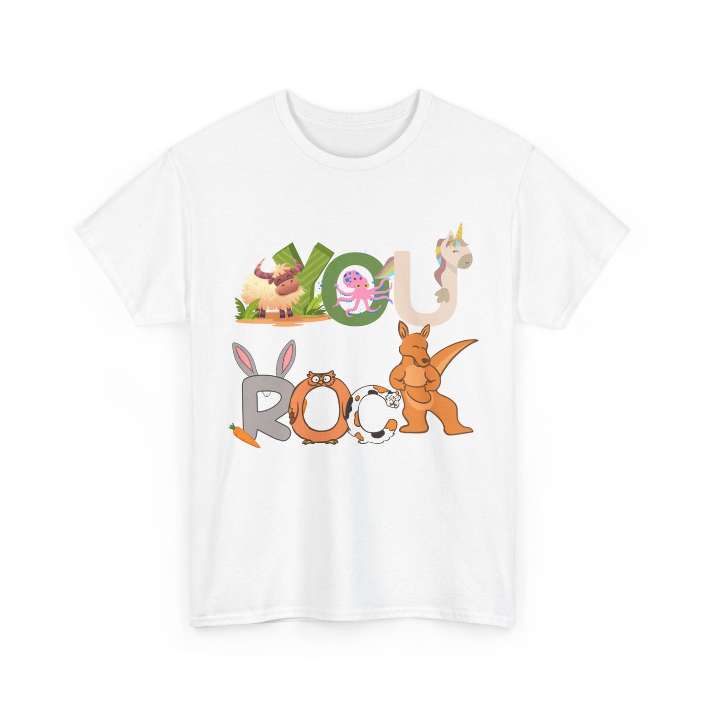 You Rock  - Fun Animal Design, Gift for Kids, Encouragement Tee