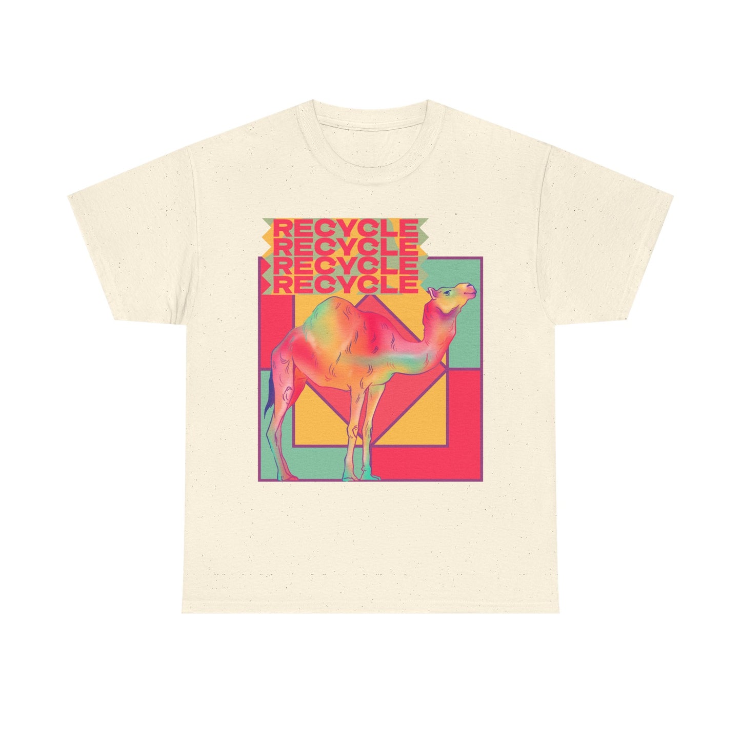 Camel Recycle Eco-Friendly T-Shirt,  Gift for Environmentalists