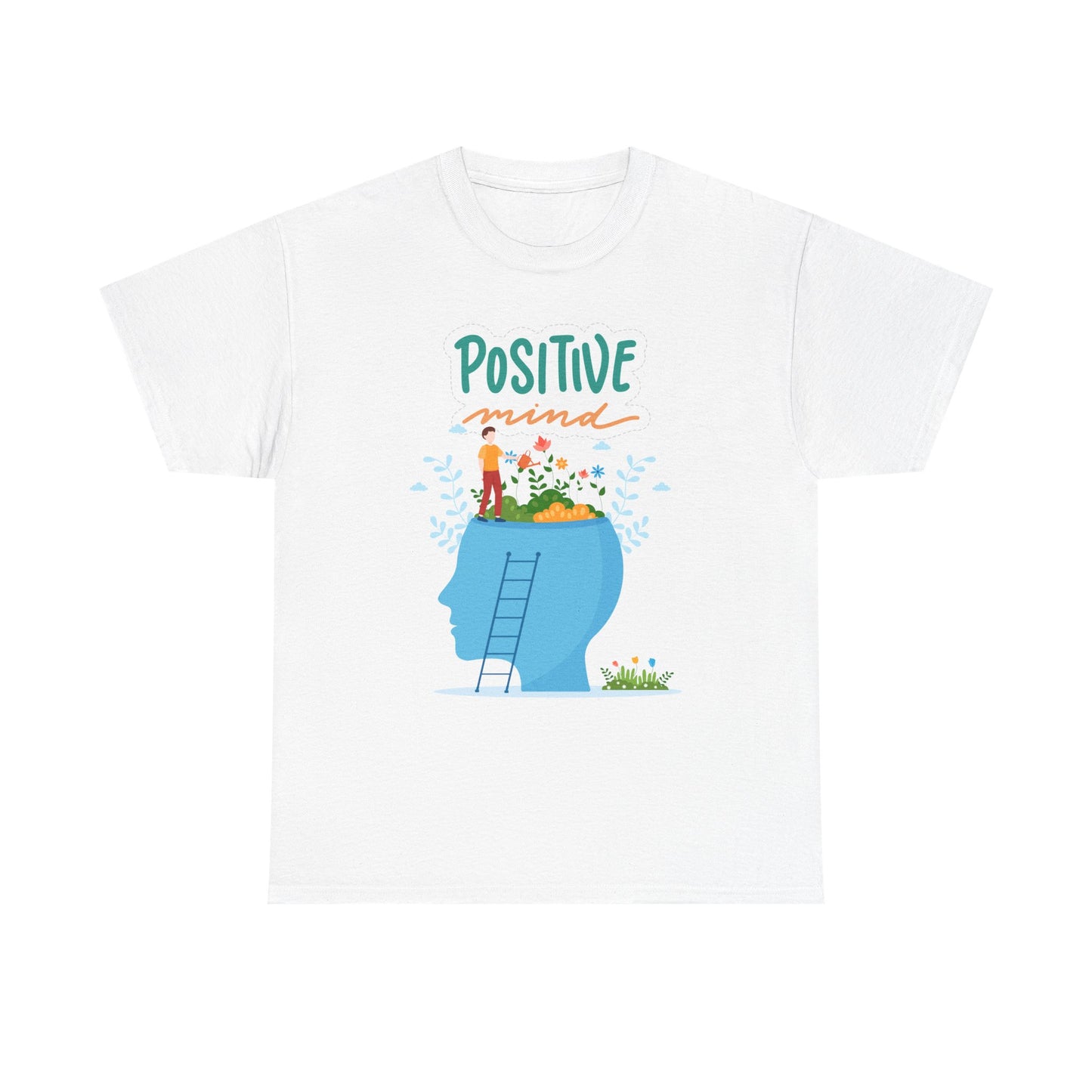 Positive Mind Unisex T-shirt, Everyday Wear, Inspirational Gift, Mental Health Awareness