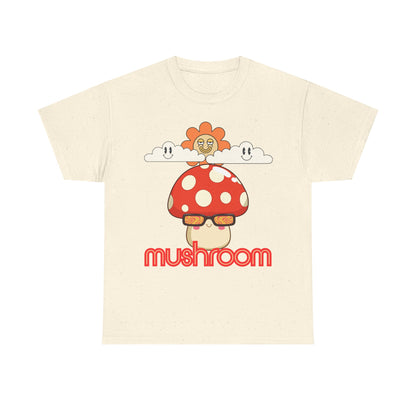 Mushroom Unisex T-Shirt, Eco-friendly Gifts for Birthdays, Whimsical Design for Nature Lovers,