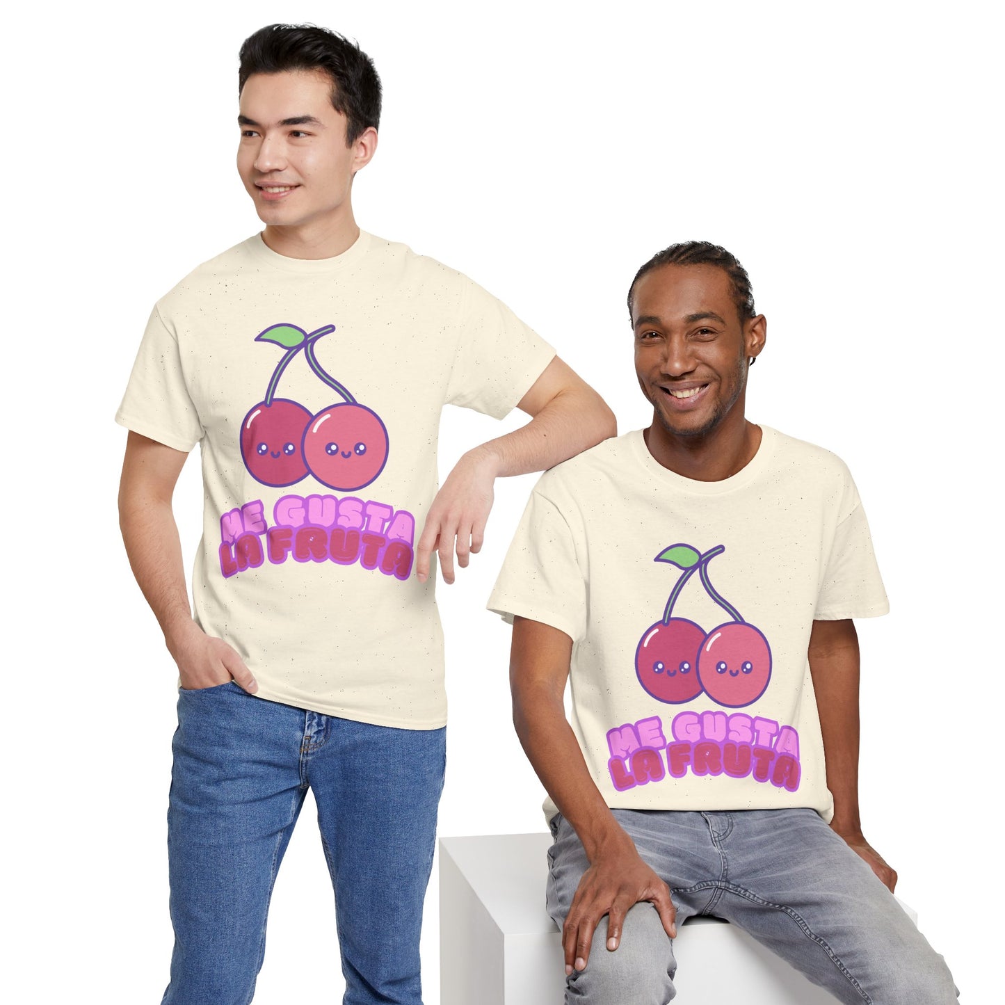 Cute Cherry Graphic Tee, Fruit Lover Shirt, Kawaii Style, Unisex Cotton T-Shirt, Fun Gift for Friends,