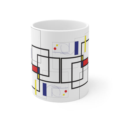 Art mug - 11oz & 15oz - Stylish Geometric Design