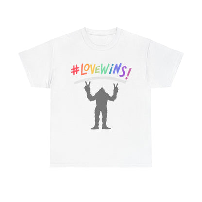#LOVEWINS! Unisex Heavy Cotton Tee - Celebrate Love and Equality