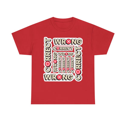 Correct vs. Wrong Unisex Heavy Cotton T-Shirt