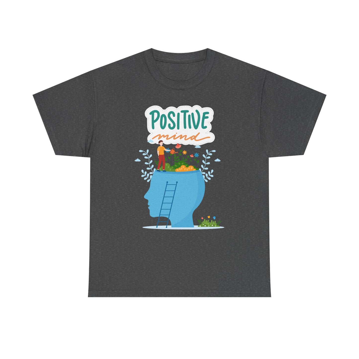 Positive Mind Unisex T-shirt, Everyday Wear, Inspirational Gift, Mental Health Awareness