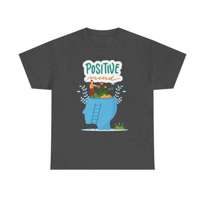Positive Mind Unisex T-shirt, Everyday Wear, Inspirational Gift, Mental Health Awareness