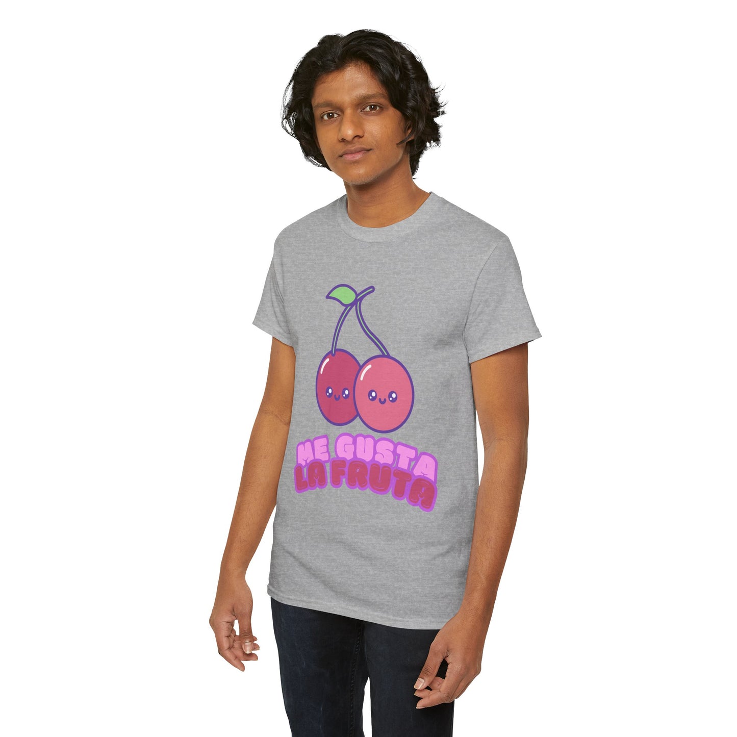Cute Cherry Graphic Tee, Fruit Lover Shirt, Kawaii Style, Unisex Cotton T-Shirt, Fun Gift for Friends,