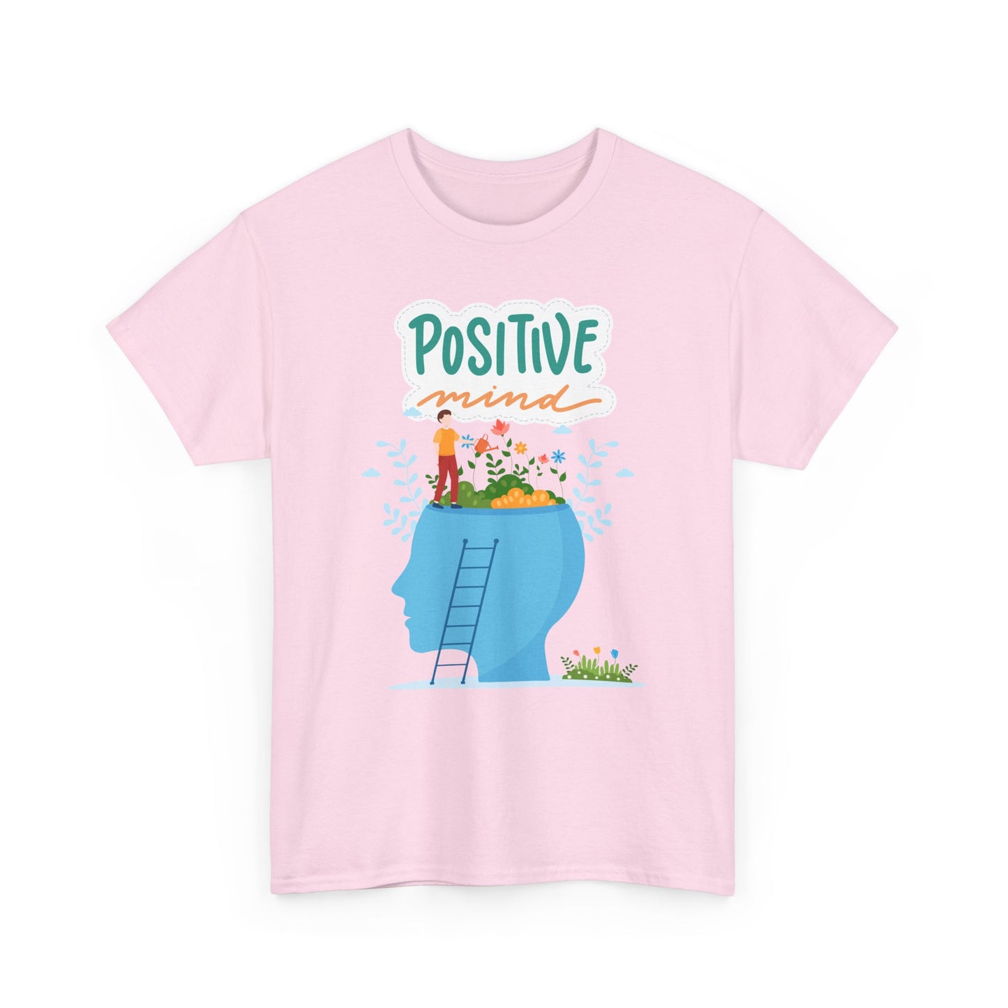 Positive Mind Unisex T-shirt, Everyday Wear, Inspirational Gift, Mental Health Awareness