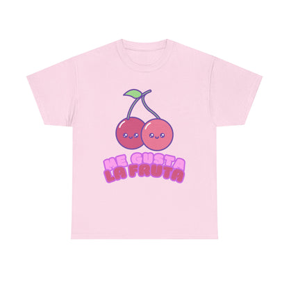 Cute Cherry Graphic Tee, Fruit Lover Shirt, Kawaii Style, Unisex Cotton T-Shirt, Fun Gift for Friends,