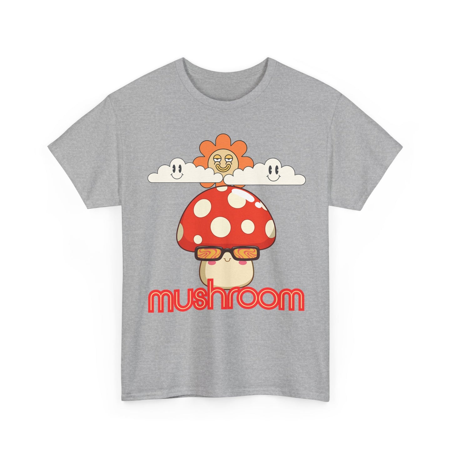 Mushroom Unisex T-Shirt, Eco-friendly Gifts for Birthdays, Whimsical Design for Nature Lovers,