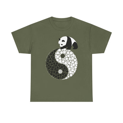 Panda Yin Yang Unisex Heavy Cotton Tee