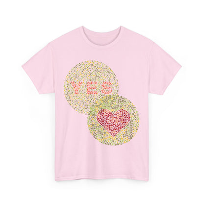 Yes Heart Unisex Heavy Cotton Tee - Affirmative Statement Shirt