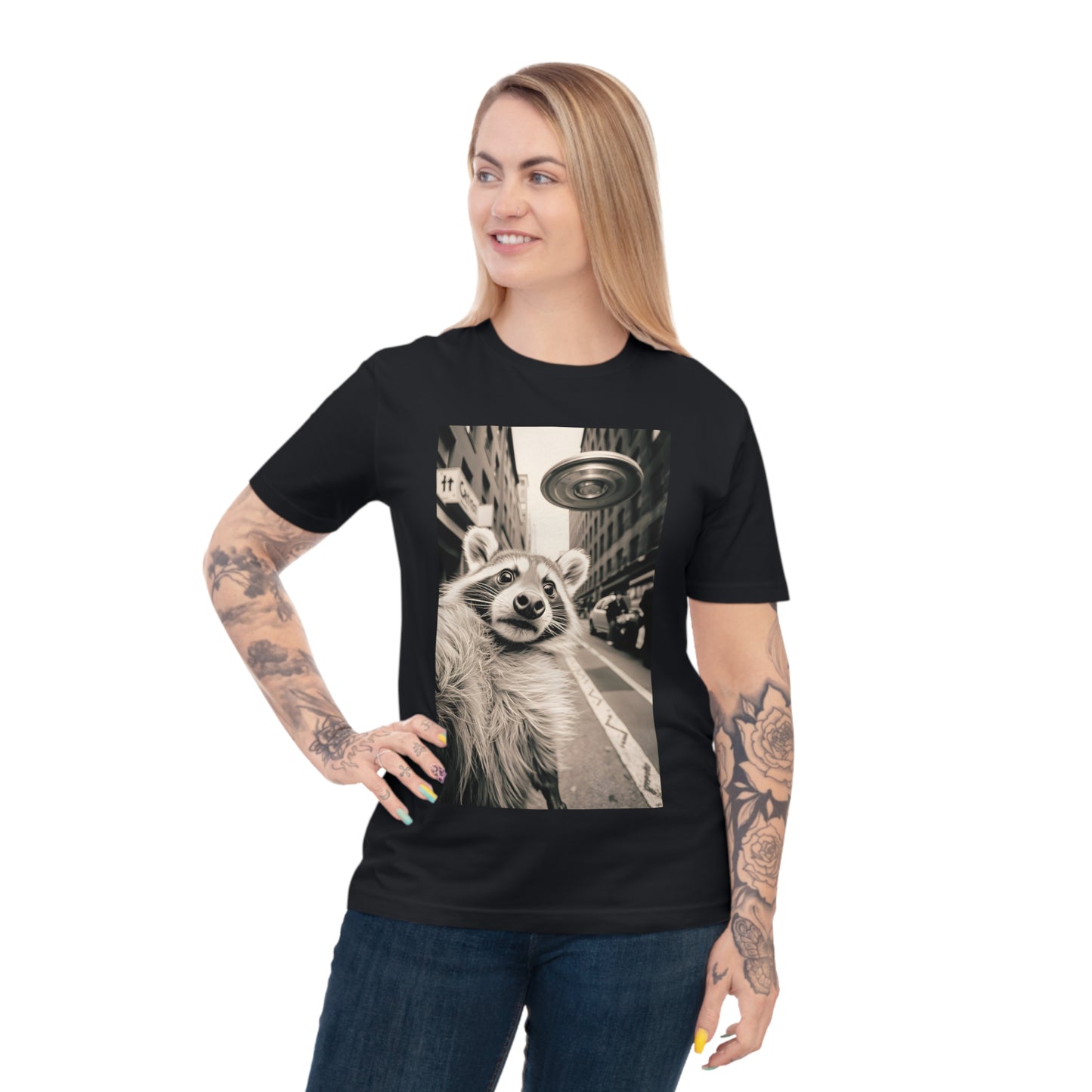 Raccoon in the accident Selfie - Unisex Classic Jersey T-shirt