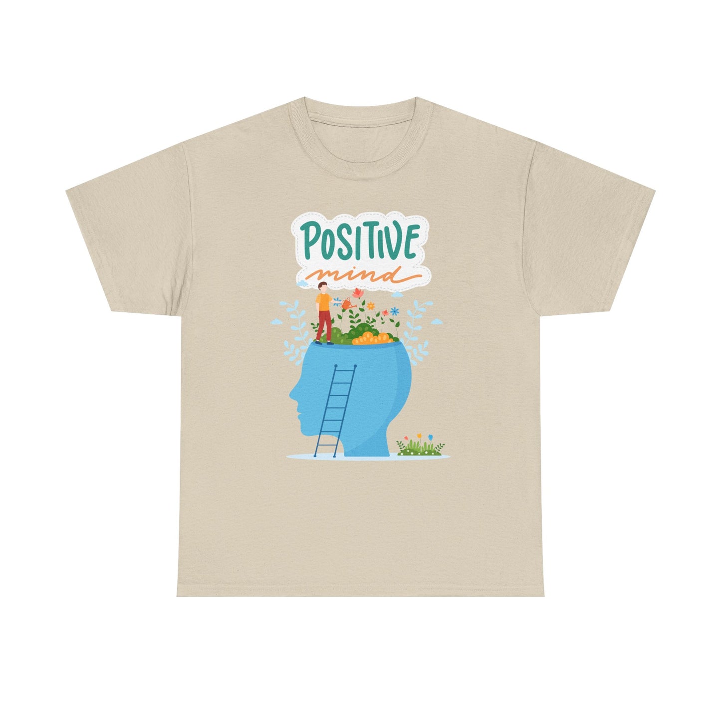 Positive Mind Unisex T-shirt, Everyday Wear, Inspirational Gift, Mental Health Awareness