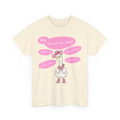 Long time no see Goose Cowboy Graphic T-Shirt