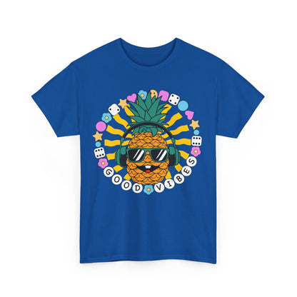 Good Vibes Pineapple Unisex Summer T-Shirt