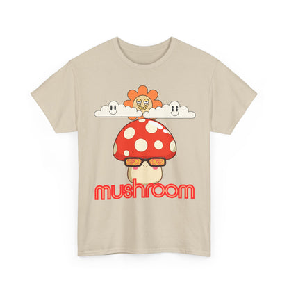 Mushroom Unisex T-Shirt, Eco-friendly Gifts for Birthdays, Whimsical Design for Nature Lovers,