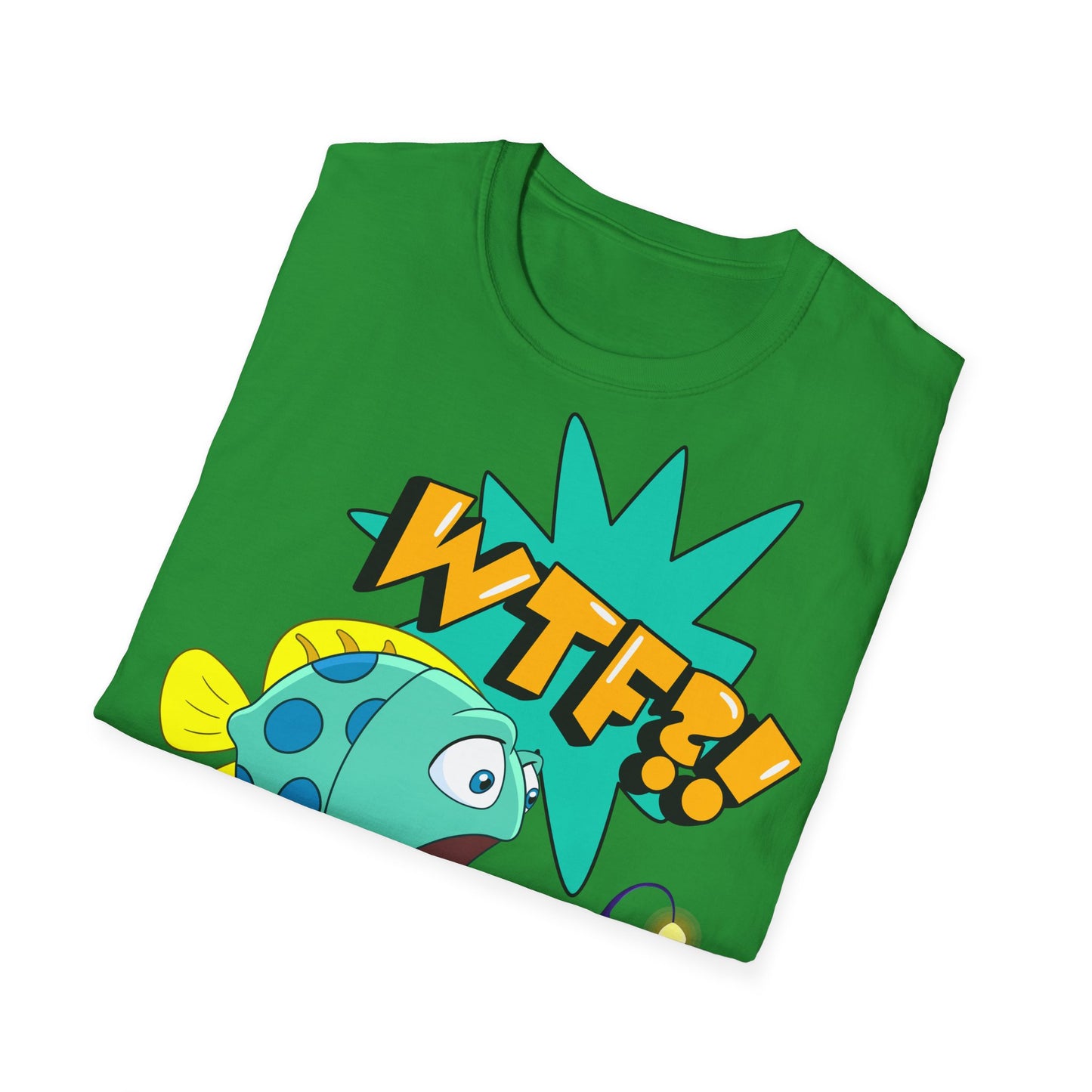 WTF?! What the Fish?! Unisex Softstyle T-Shirt - Fun Graphic Tee
