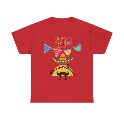 Fiesta Taco Party Tee, Taco Lover Gift, Celebration Apparel, Party Wear