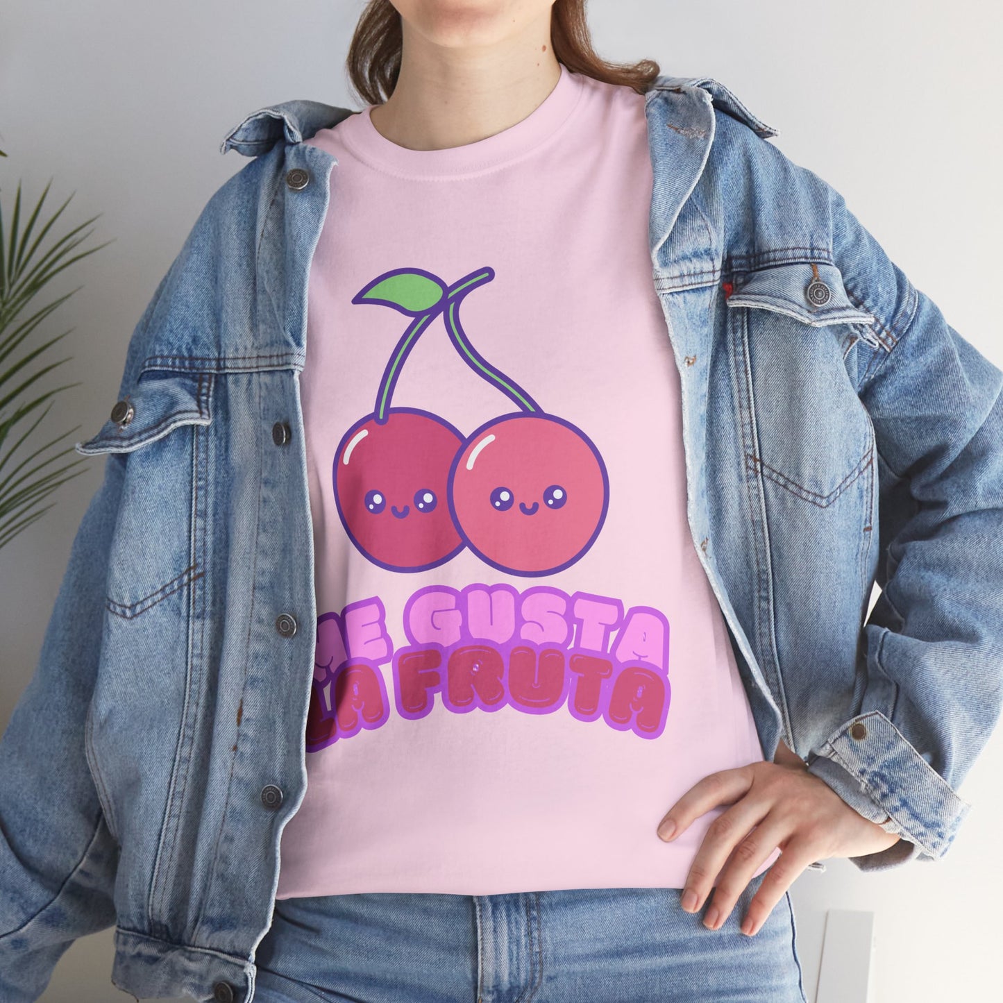 Cute Cherry Graphic Tee, Fruit Lover Shirt, Kawaii Style, Unisex Cotton T-Shirt, Fun Gift for Friends,