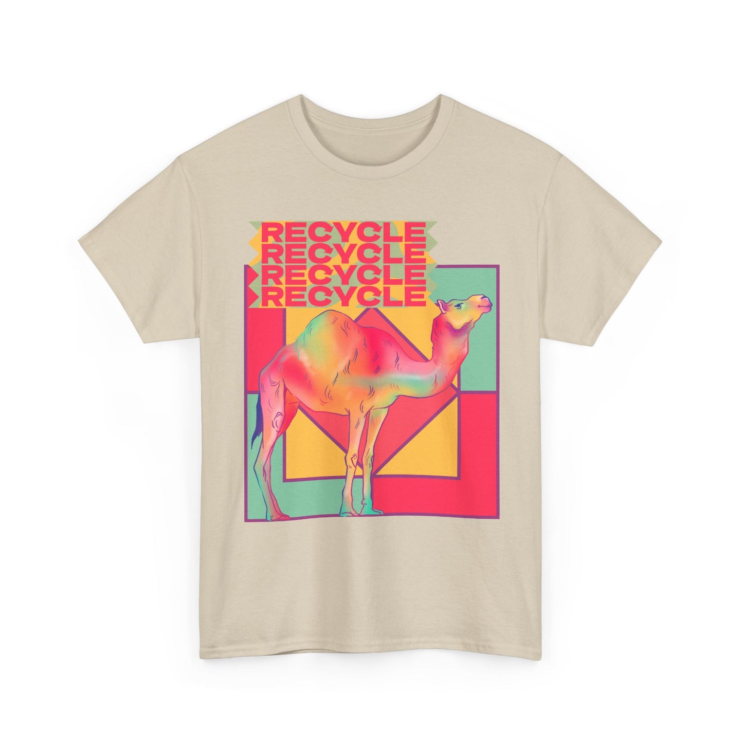 Camel Recycle Eco-Friendly T-Shirt,  Gift for Environmentalists
