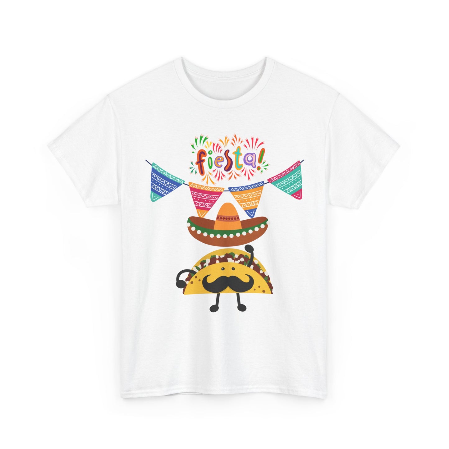 Fiesta Taco Party Tee, Taco Lover Gift, Celebration Apparel, Party Wear