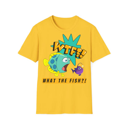 WTF?! What the Fish?! Unisex Softstyle T-Shirt - Fun Graphic Tee