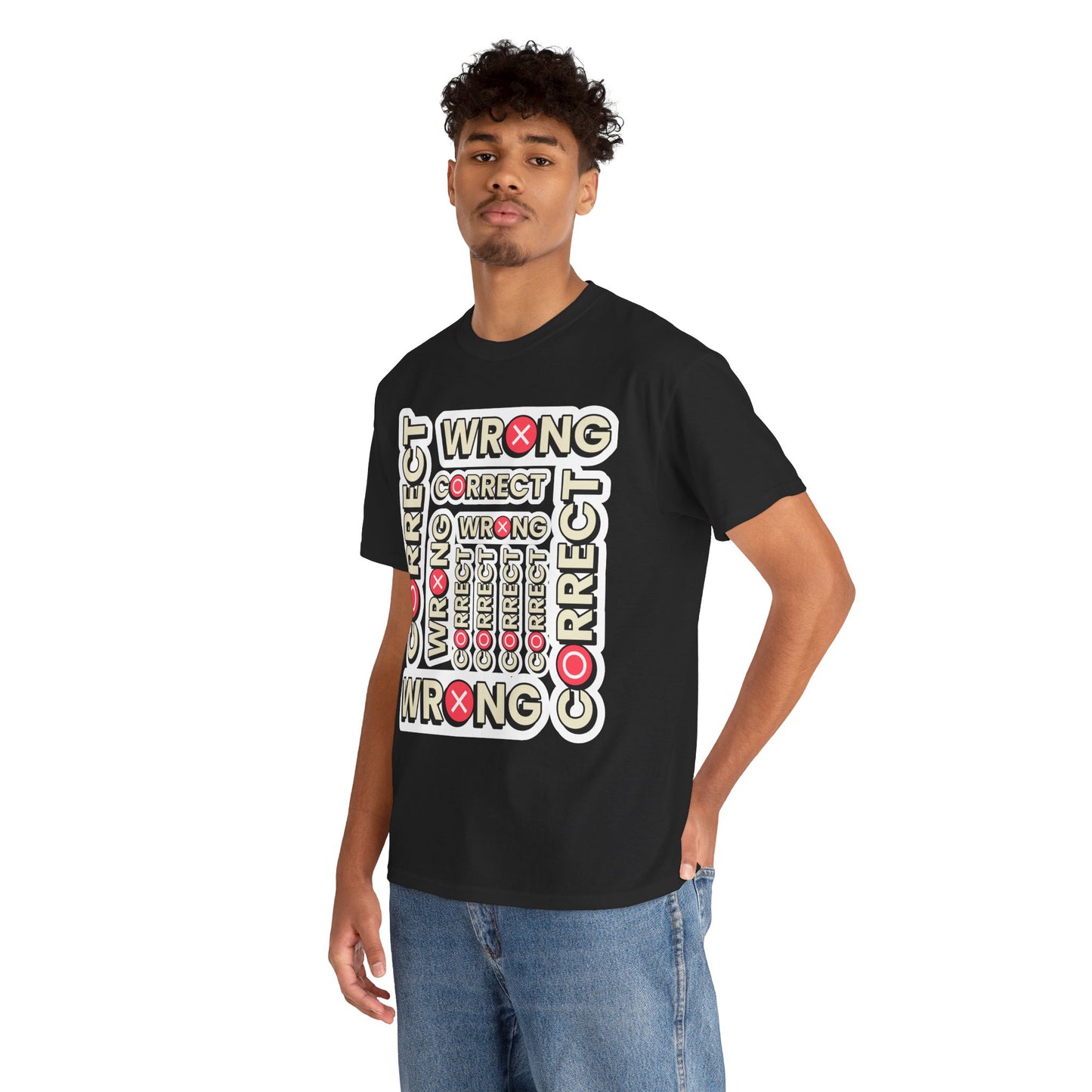 Correct vs. Wrong Unisex Heavy Cotton T-Shirt