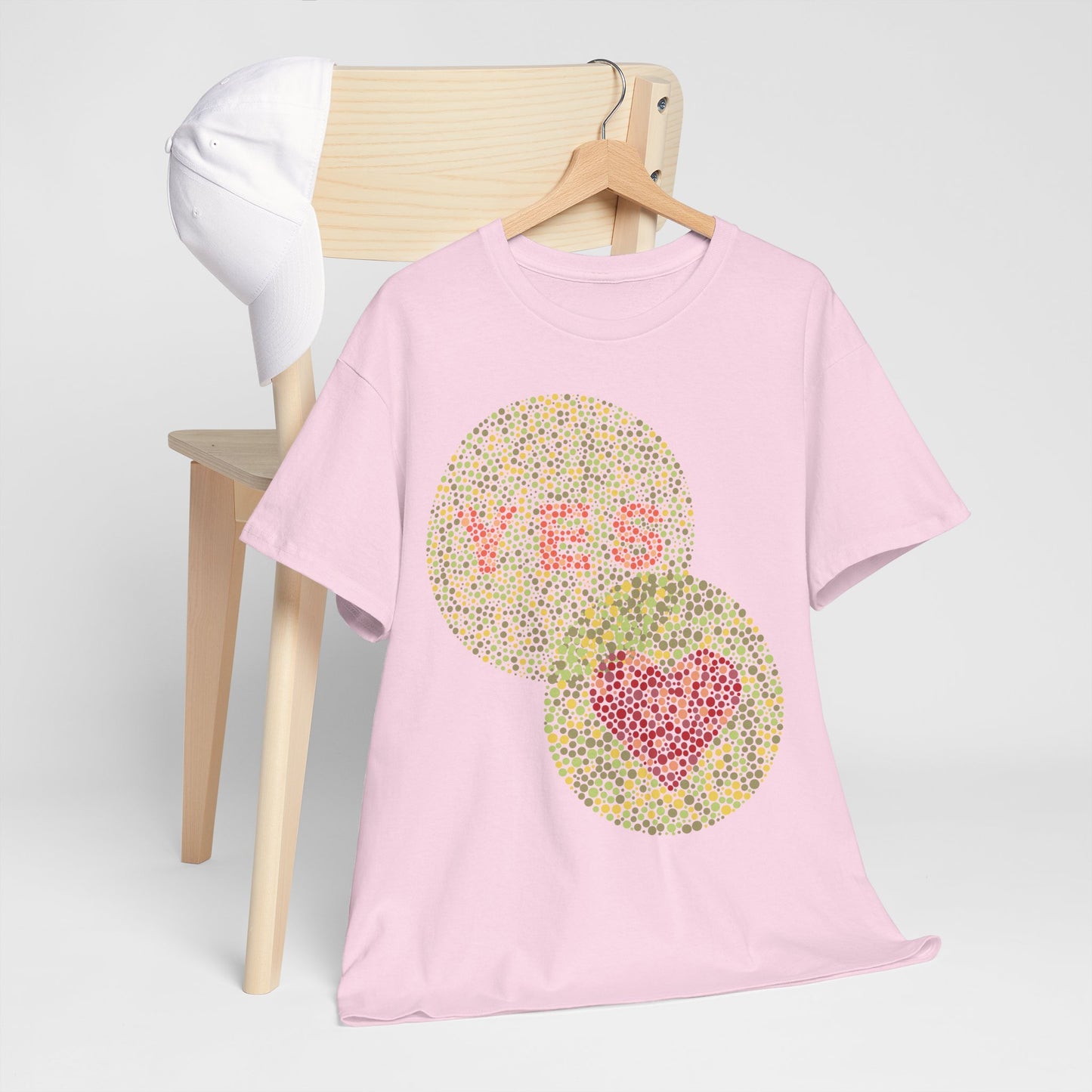 Yes Heart Unisex Heavy Cotton Tee - Affirmative Statement Shirt