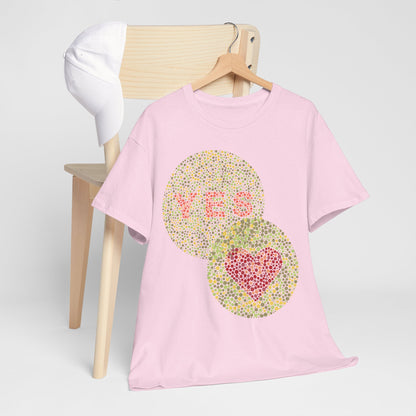 Yes Heart Unisex Heavy Cotton Tee - Affirmative Statement Shirt