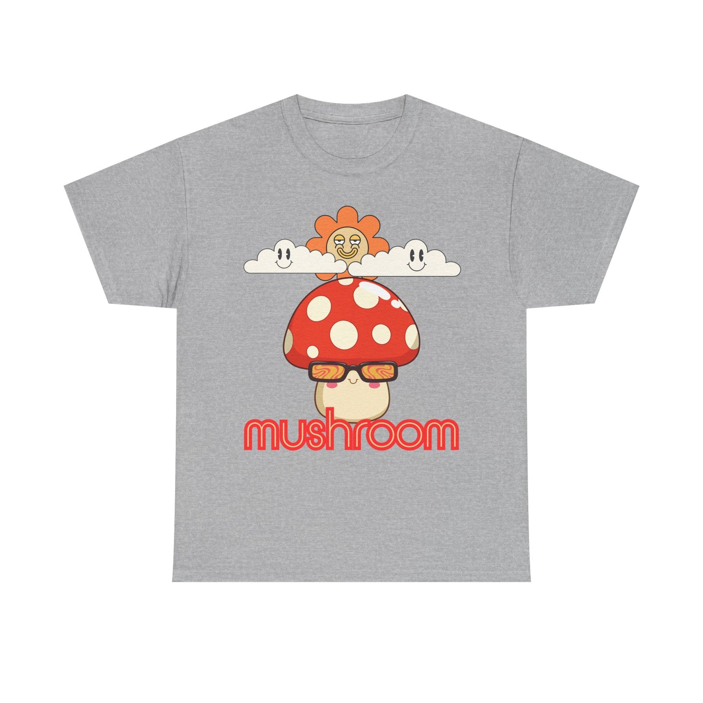 Mushroom Unisex T-Shirt, Eco-friendly Gifts for Birthdays, Whimsical Design for Nature Lovers,