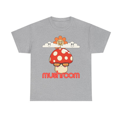 Mushroom Unisex T-Shirt, Eco-friendly Gifts for Birthdays, Whimsical Design for Nature Lovers,