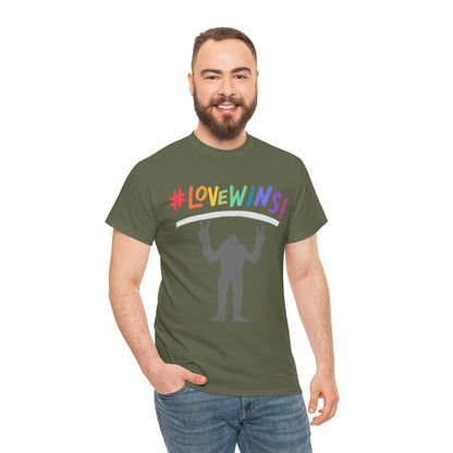 #LOVEWINS! Unisex Heavy Cotton Tee - Celebrate Love and Equality