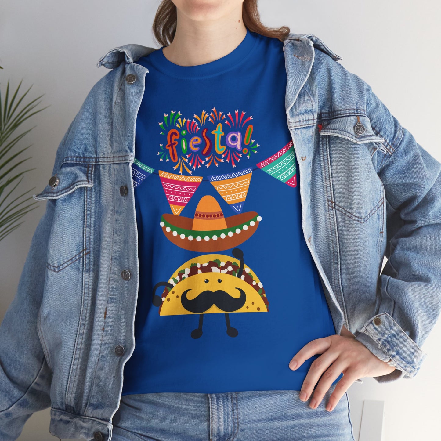 Fiesta Taco Party Tee, Taco Lover Gift, Celebration Apparel, Party Wear