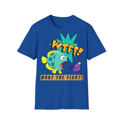 WTF?! What the Fish?! Unisex Softstyle T-Shirt - Fun Graphic Tee