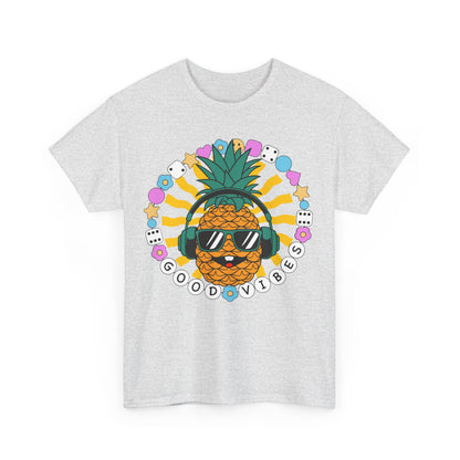 Good Vibes Pineapple Unisex Summer T-Shirt