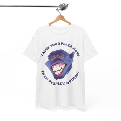 Value Your Peace - Inspirational Quote Shirt, Motivational Apparel, Gift for Self-Care