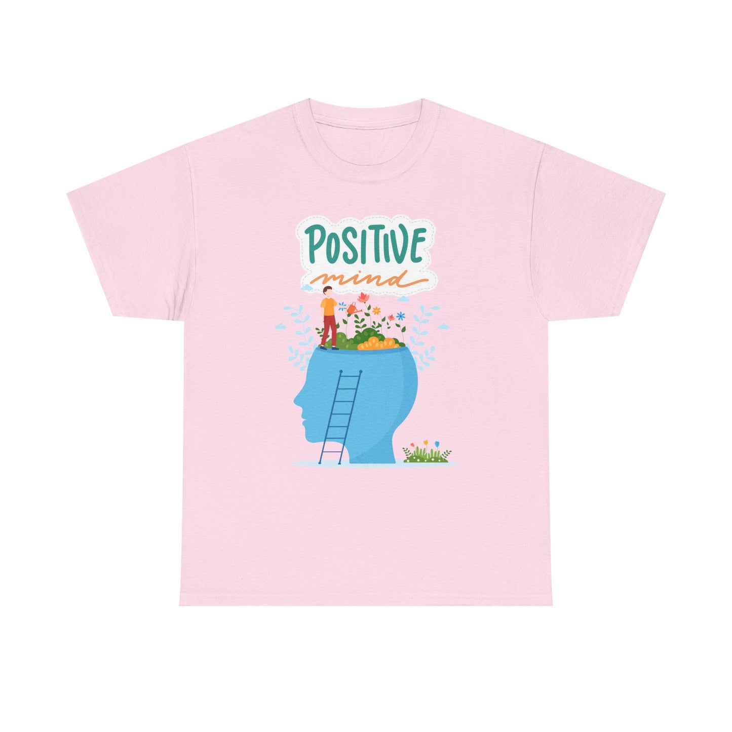 Positive Mind Unisex T-shirt, Everyday Wear, Inspirational Gift, Mental Health Awareness