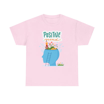 Positive Mind Unisex T-shirt, Everyday Wear, Inspirational Gift, Mental Health Awareness