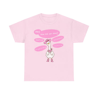 Long time no see Goose Cowboy Graphic T-Shirt