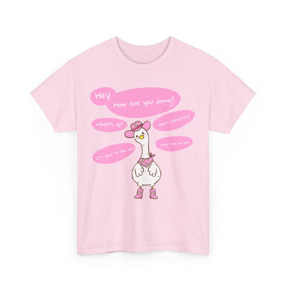 Long time no see Goose Cowboy Graphic T-Shirt