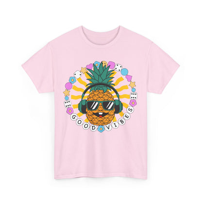 Good Vibes Pineapple Unisex Summer T-Shirt