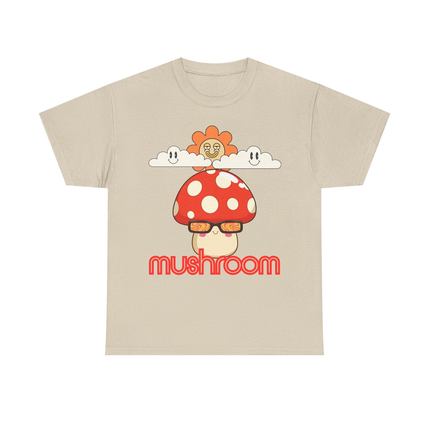 Mushroom Unisex T-Shirt, Eco-friendly Gifts for Birthdays, Whimsical Design for Nature Lovers,