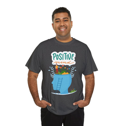 Positive Mind Unisex T-shirt, Everyday Wear, Inspirational Gift, Mental Health Awareness