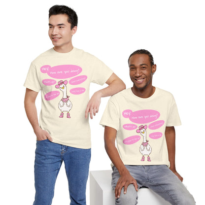 Long time no see Goose Cowboy Graphic T-Shirt