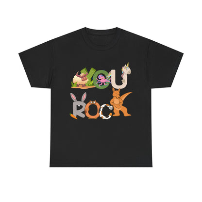 You Rock  - Fun Animal Design, Gift for Kids, Encouragement Tee