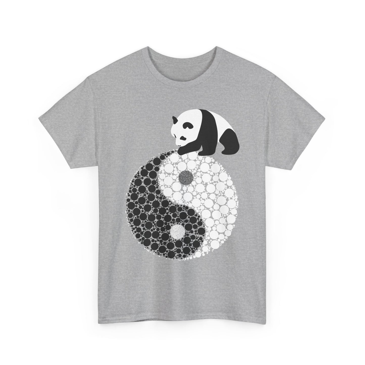 Panda Yin Yang Unisex Heavy Cotton Tee