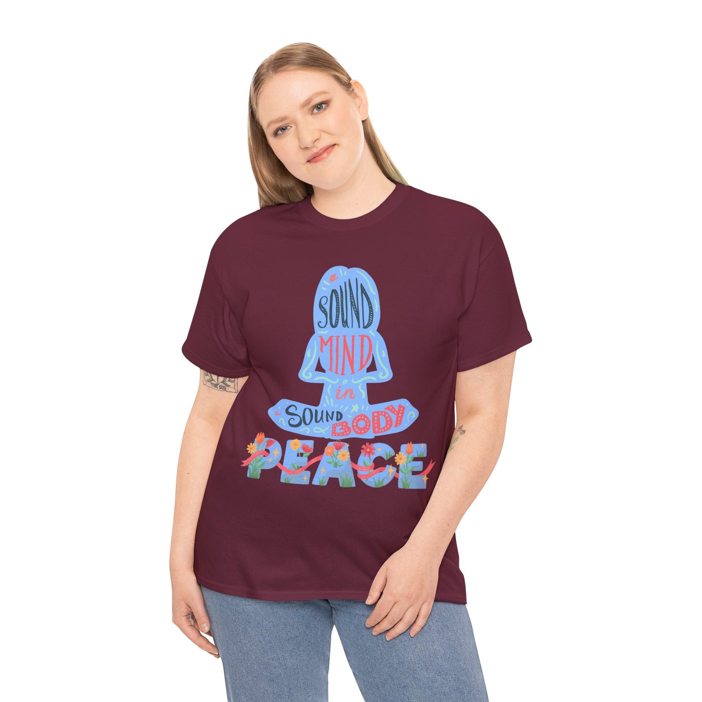 Mindful Meditation Tee, Mindfulness Apparel, Yoga Gift