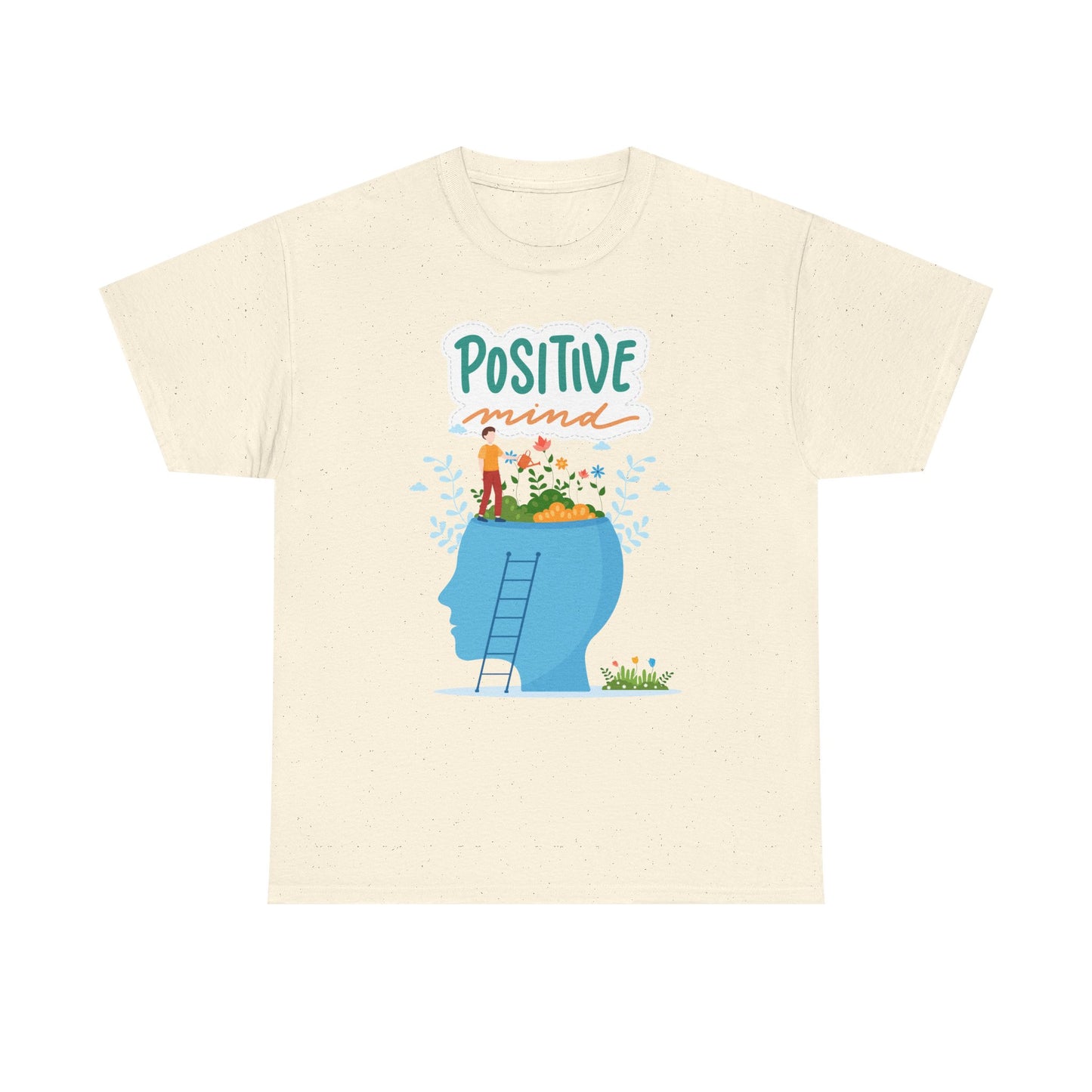 Positive Mind Unisex T-shirt, Everyday Wear, Inspirational Gift, Mental Health Awareness
